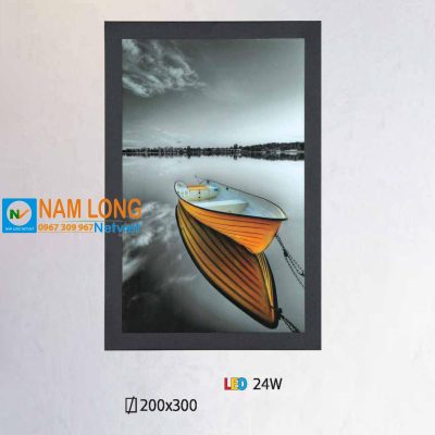 Đèn vách tường LED NV347 24W dạng tranh thuyền nghệ thuật trang trí phòng ngủ NamLong NetViet
