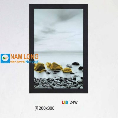 Đèn vách tường LED NV348 24W dạng tranh phong cảnh biển trang trí phòng ngủ NamLong NetViet