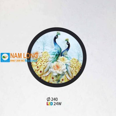 Đèn vách tường LED NV345 24W hình chim công trang trí phòng ngủ cầu thang