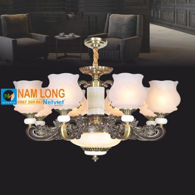 Đèn chùm thủy tinh NC1122/6 6 bóng E27 cao cấp