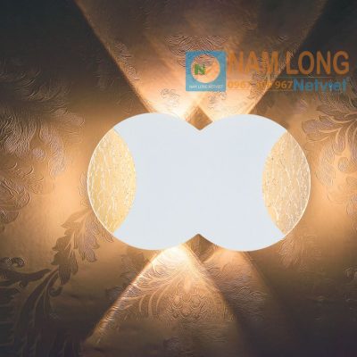 Đèn vách tường LED cầu thang NV960A 8W ánh sáng vàng hắt tường trang trí NamLong NetViet