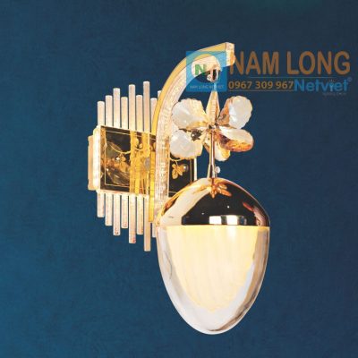 Đèn vách tường hiện đại NV8602 màu vàng trang trí phòng ngủ