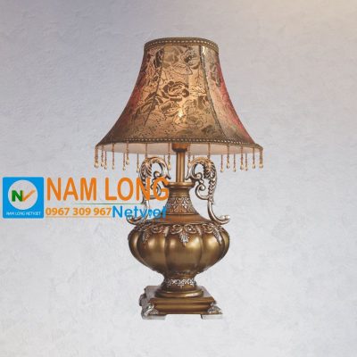 Đèn ngủ để bàn NG6018 bột đá chao vải