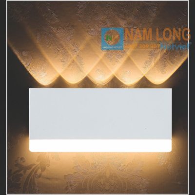 Đèn vách tường LED cầu thang NV980C 10W ánh sáng vàng hắt tường trang trí NamLong NetViet