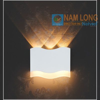 Đèn vách tường LED cầu thang NV979A 6W ánh sáng vàng hắt tường trang trí NamLong NetViet