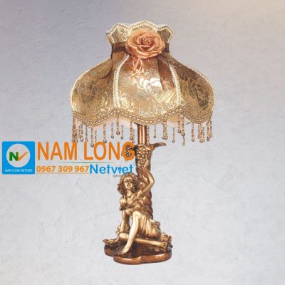 Đèn ngủ để bàn NG8019A bột đá chao vải
