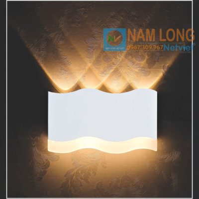 Đèn vách tường LED cầu thang NV979B 8W ánh sáng vàng hắt tường trang trí NamLong NetViet