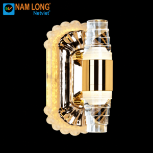 Đèn vách tường LED NV896 24W ánh sáng vàng, thân kim loại sáng bóng, trang trí nội thất NamLong NetViet