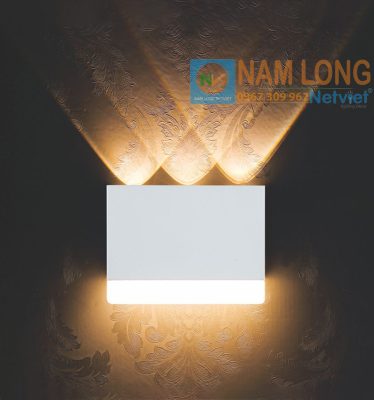 Đèn vách tường LED cầu thang NV980A 6W ánh sáng vàng hắt tường trang trí NamLong NetViet
