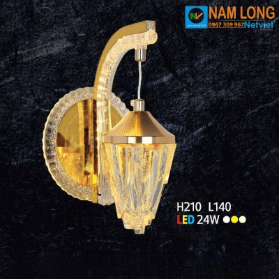 Đèn vách tường hiện đại NV3010 LED 24W 3 chế độ màu