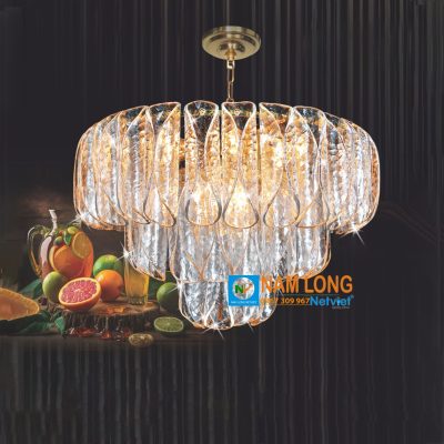 Đèn chùm pha lê NC8802A cao cấp 9 bóng E14