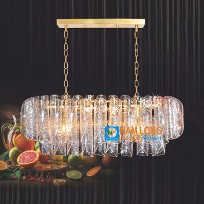 Đèn chùm pha lê NC8802C cao cấp 6 bóng E14