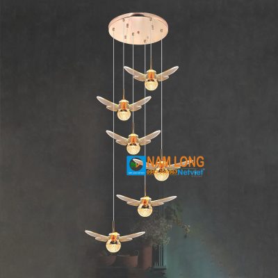 Đèn thả pha lê NB2198/6 cánh bướm NamLong NetViet