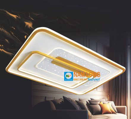 Đèn mâm ốp trần hiện đại NC591C LED 220W 3 màu