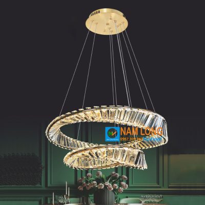 Đèn thả pha lê NB1613B 2 tầng LED 150W