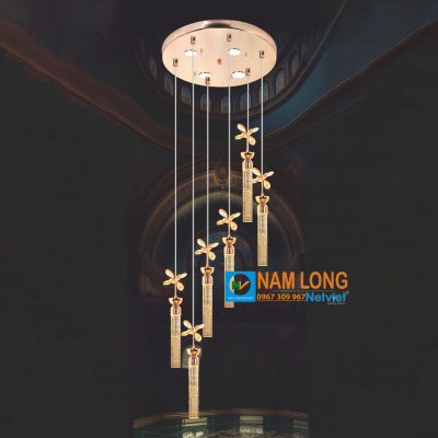 Đèn thả thông tầng NC9722/6 pha lê cao cấp