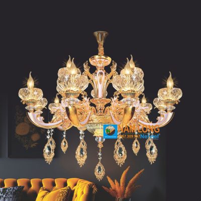 Đèn chùm pha lê nến NC1090/8+4 12 bóng E14