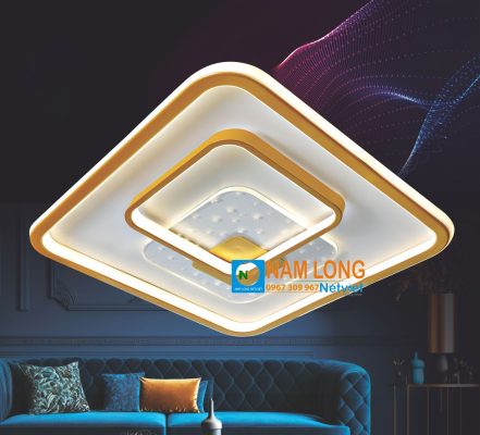 Đèn mâm ốp trần hiện đại NC591B LED 160W 3 màu