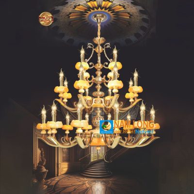 Đèn Chùm Đồng NC6053 24 Bóng E14