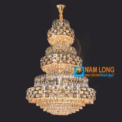 Đèn chùm pha lê NC6601 cao cấp 37 bóng E14