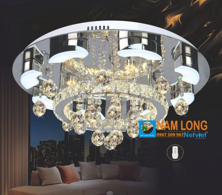 Đèn mâm ốp trần pha lê NC6654A NamLong NetViet