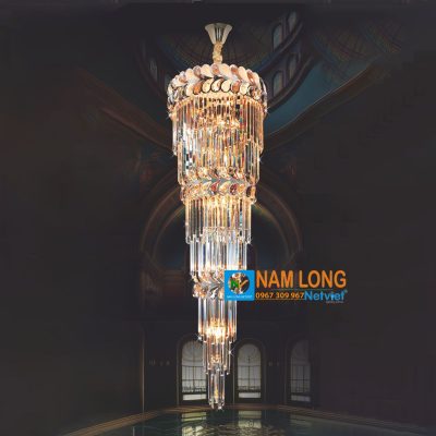 Đèn thả thông tầng pha lê NC88938