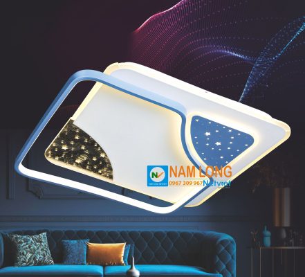 Đèn mâm ốp trần hiện đại NC912B LED 160W 3 màu
