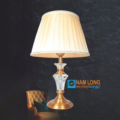 Đèn ngủ để bàn NG2600 chao vải sang trọng