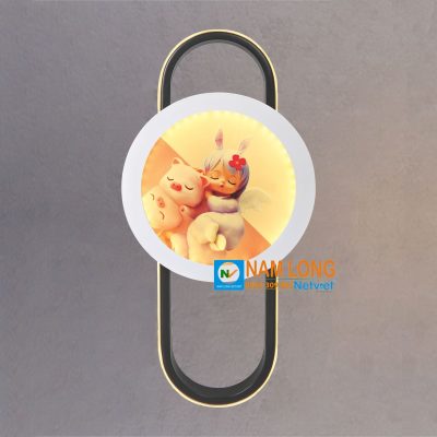 Đèn vách tường tranh NV05 LED 20W hình gấu bông nghệ thuật