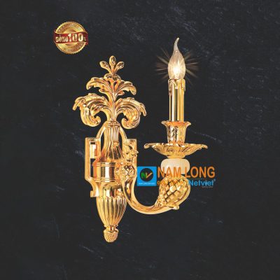 đèn vách tường đồng NV6061/1 cổ điển 1 bóng E14