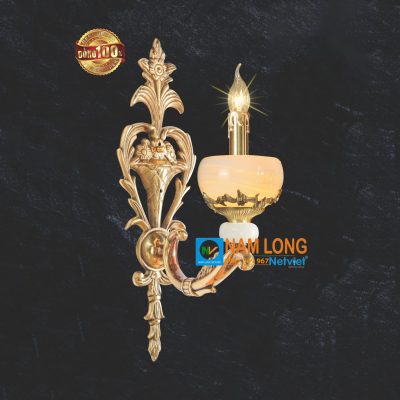đèn vách tường đồng NV6085/1 cổ điển 1 bóng E14