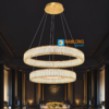 Đèn thả pha lê NB2176A 2 vòng LED 160W