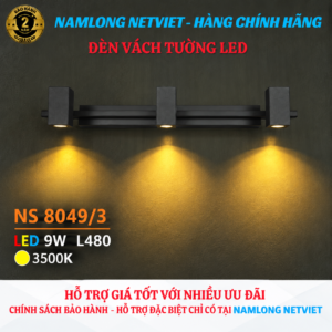Đèn vách tường LED NS8049/3 9W NamLong NetViet