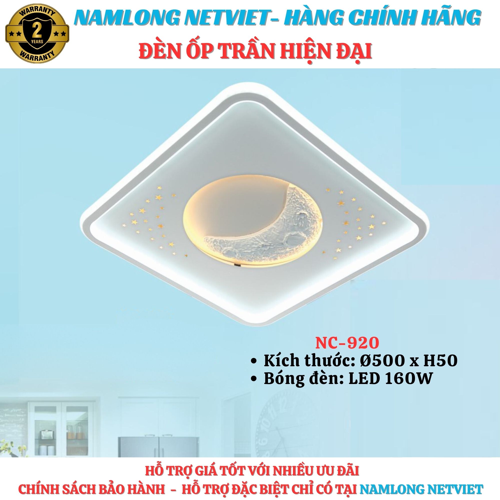 NC920 đèn mâm ốp trần NC920 LED 160W