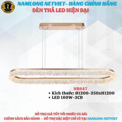 Đèn thả hiện đại NB647 LED 160W