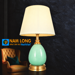 đèn ngủ để bàn NG2084 pha lê gốm sứ