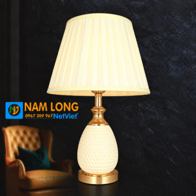 đèn ngủ để bàn NG2089 pha lê gốm sứ