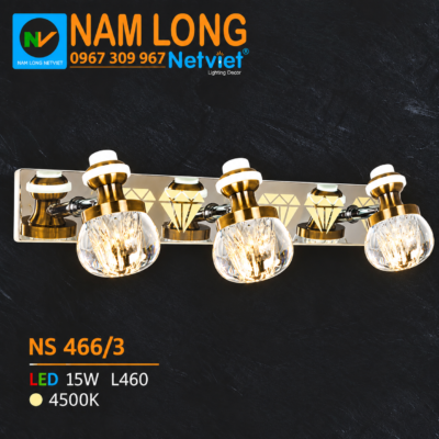 đèn soi tranh LED NS466/3 15W L460 4500K