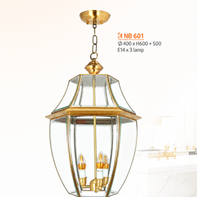 Đèn thả đồng NB601 3 bóng E14