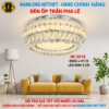 Đèn mâm ốp trần pha lê NC6018 LED 80W
