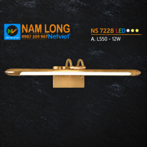 đèn soi gương NS7228 LED 12W 3 chế độ màu
