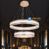 Đèn thả pha lê NB644A 2 vòng LED 160W
