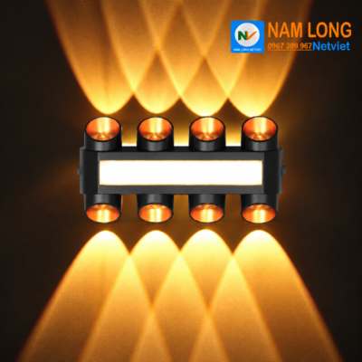 Đèn vách tường NV305 LED 12W ánh sáng vàng hắt tia hiện đại NamLong NetViet